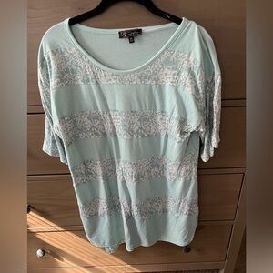 DG2 Mint Green Women's Top HSN tunic